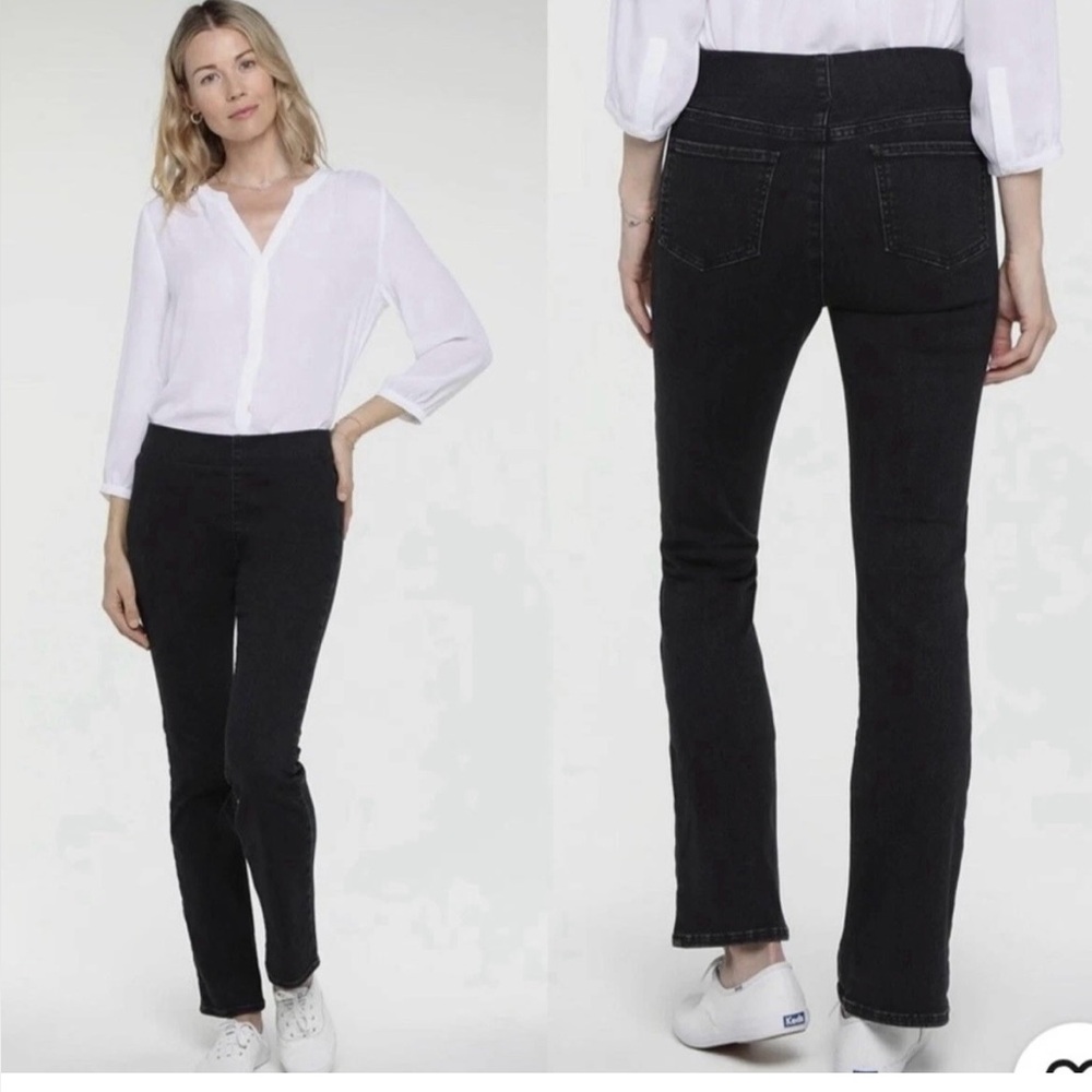 NYDJ Women's Straight Leg Jeans in Black